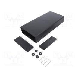 1 pcs x KRADEX - Z37 ABS - Enclosure: with panel, X: 128mm, Y: 258mm, Z: 47mm, ABS, black