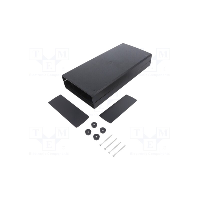 1 pcs x KRADEX - Z37 ABS - Enclosure: with panel, X: 128mm, Y: 258mm, Z: 47mm, ABS, black
