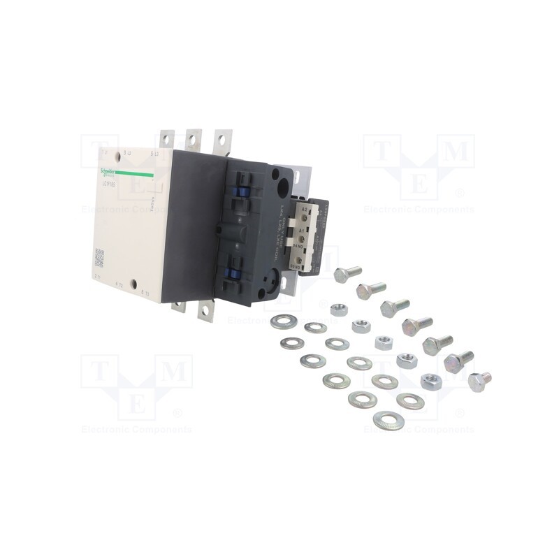 1 pcs x SCHNEIDER ELECTRIC - LC1F185P7 - Contactor: 3-pole, NO x3, 230VAC, 185A, for DIN rail mounting