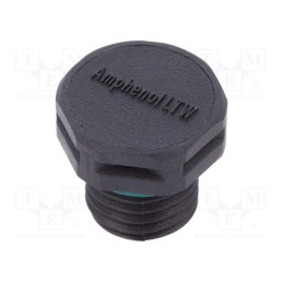 1 pcs x AMPHENOL - LTW VENT-PS1NBK-O8002 - Pressure compensation device, IP68, -40÷125°C, Thread: M12