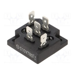 1 pcs x SHINDENGEN - S10VT80-4000 - Bridge rectifier: three-phase, Urmax: 800V, If: 10A, Ifsm: 150A, THT
