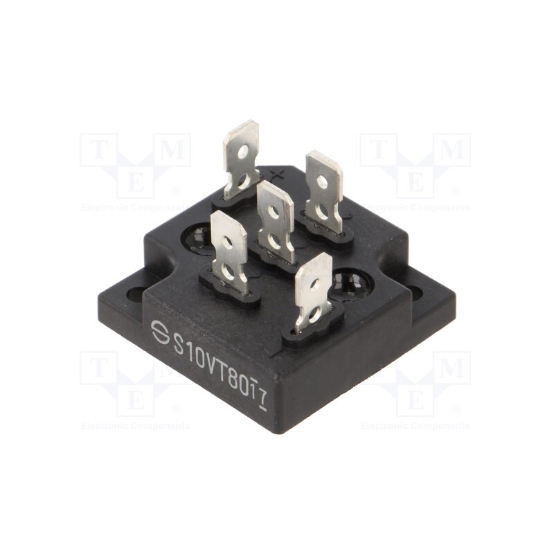 1 pcs x SHINDENGEN - S10VT80-4000 - Bridge rectifier: three-phase, Urmax: 800V, If: 10A, Ifsm: 150A, THT