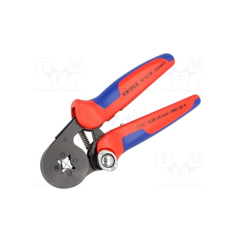 1 pcs x KNIPEX - 97 53 04 - Tool: for crimping, insulated solder sleeves, 0.08÷10mm2,16mm2