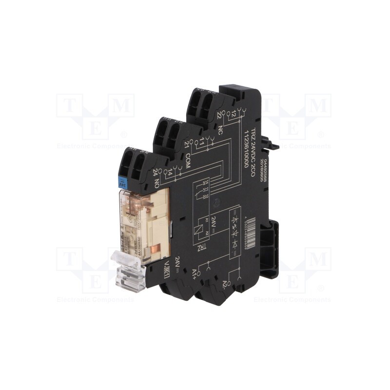 1 pcs x WEIDMu00dcLLER - 1123610000 - Relay: interface, DPDT, Ucoil: 24VDC, 8A, Uswitch: max.250VDC