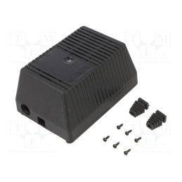1 pcs x MASZCZYK - KM-67B/BK - Enclosure: for power supplies, X: 97mm, Y: 137mm, Z: 67mm, ABS, black