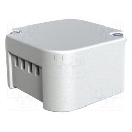 1 pcs x ITALTRONIC - 12.0002004 - Enclosure: junction box, X: 43.8mm, Y: 43.8mm, Z: 25mm, light grey