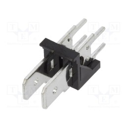 5 pcs x XINYA - XY256V-A-2P 5.08MM - Terminal: spade terminal strip, 6.3mm, THT, 250V, straight, ways: 2