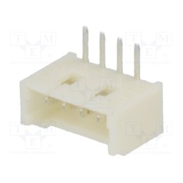5 pcs x JOINT TECH - A1250WR-4P - Socket, wire-board, male, 1.25mm, PIN: 4, THT, 125V, 1A, tinned