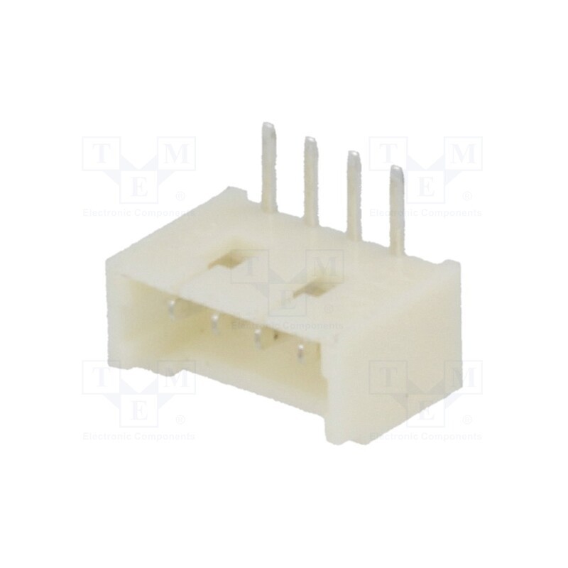 5 pcs x JOINT TECH - A1250WR-4P - Socket, wire-board, male, 1.25mm, PIN: 4, THT, 125V, 1A, tinned