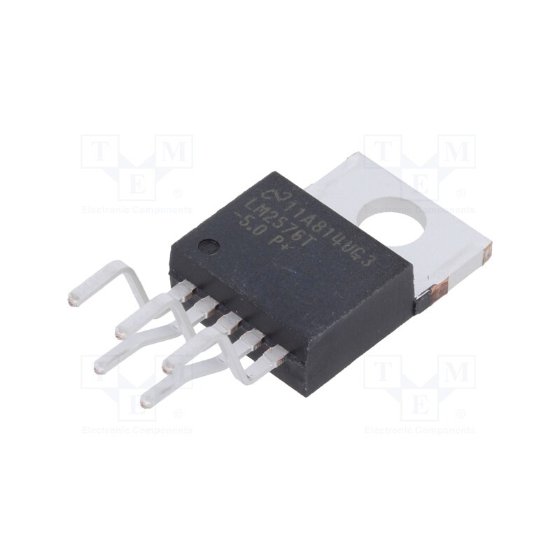1 pcs x TEXAS INSTRUMENTS - LM2576T-5.0/LF03 - IC: PMIC, DC/DC converter, Uin: 4÷40VDC, Uout: 5VDC, 3A, TO220-NDH5D