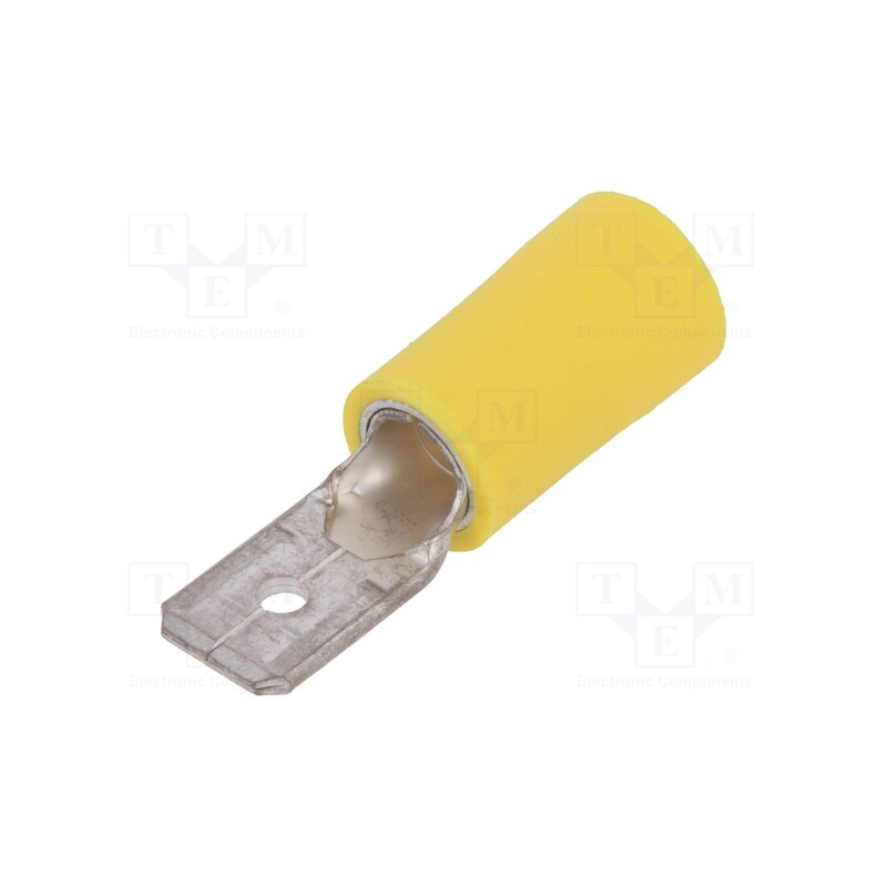 5 pcs x JST - VDADM5.5-250 YE (LF) K - Terminal: flat, 6.3mm, 0.8mm, male, 2.5÷6mm2, crimped, for cable