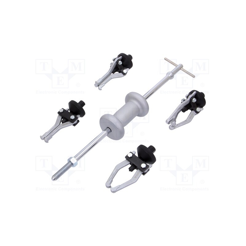 1 set x YATO - YT-2540 - Kit: bearing puller, 2-armig,3-armig, 5pcs.