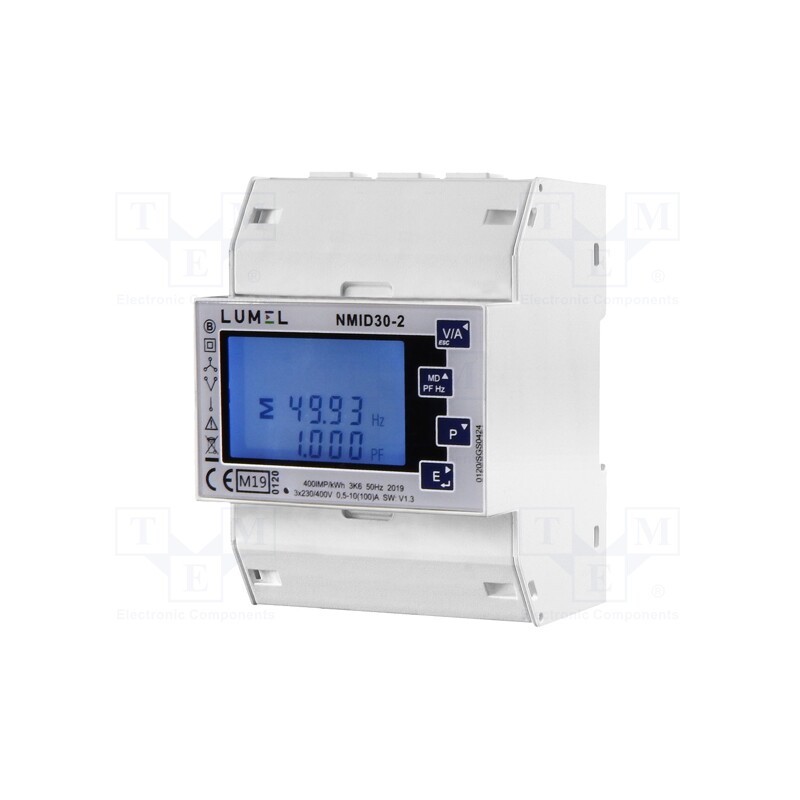 1 pcs x LUMEL - NMID30-2 - Counter, digital,mounting, for DIN rail mounting, three-phase