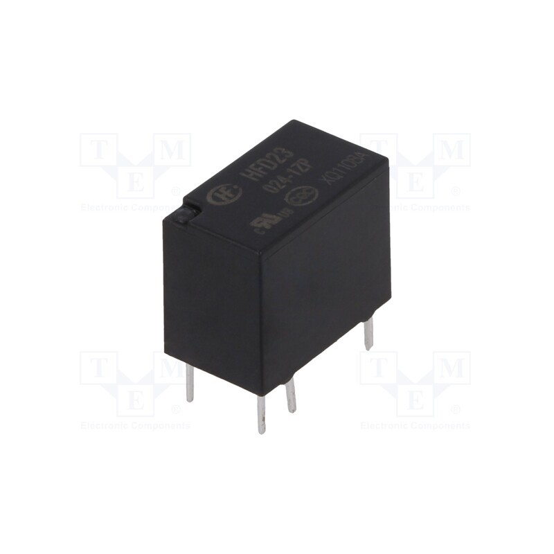 1 pcs x HONGFA RELAY - HFD23/024-1ZP - Relay: electromagnetic, SPDT, Ucoil: 24VDC, 2A, 0.5A/125VAC, PCB