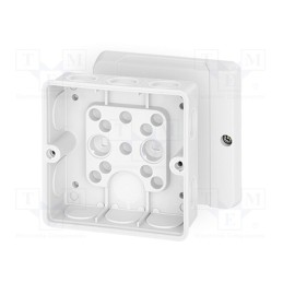 1 pcs x HENSEL - 62000271 - Enclosure: junction box, X: 98mm, Y: 98mm, Z: 55mm, IP55, white