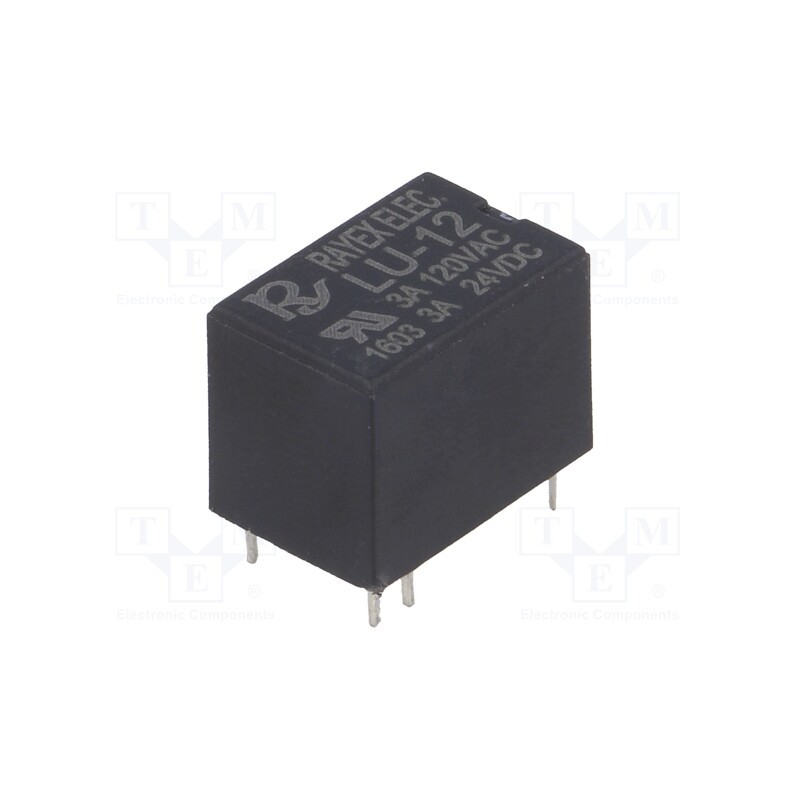 1 pcs x Recoy/RAYEX ELECTRONICS - LU-12 - Relay: electromagnetic, SPDT, Ucoil: 12VDC, Icontacts max: 3A, THT