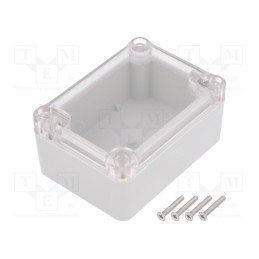 1 pcs x KRADEX - Z56JPH TM ABS - Enclosure: multipurpose, X: 64mm, Y: 88mm, Z: 41mm, ABS, grey, gasket