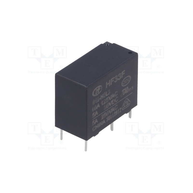 1 pcs x HONGFA RELAY - HF33F/012-HSL3 - Relay: electromagnetic, SPST-NO, Ucoil: 12VDC, 10A, 5A/250VAC, PCB