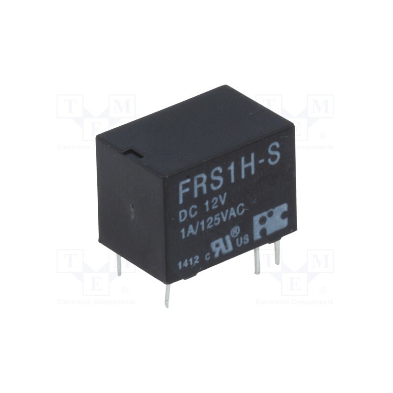 1 pcs x FORWARD INDUSTRIAL CO. - FRS1H-S-DC12 - Relay: electromagnetic, SPDT, Ucoil: 12VDC, Icontacts max: 1A, PCB