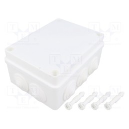 1 pcs x PAWBOL - S-BOX 306B - Enclosure: junction box, X: 110mm, Y: 150mm, Z: 70mm, IP65, white