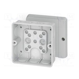 1 pcs x HENSEL - 62000267 - Enclosure: junction box, X: 98mm, Y: 98mm, Z: 55mm, IP55, grey