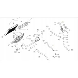 Coolant hose brp can am outlander renegade 709200643 709200785