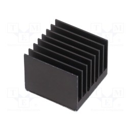 1 pcs x Advanced Thermal Solutions - ATS-54250R-C1-R0 - Heatsink: extruded, grilled, BGA, black, L: 25mm, W: 25mm, H: 19.5mm