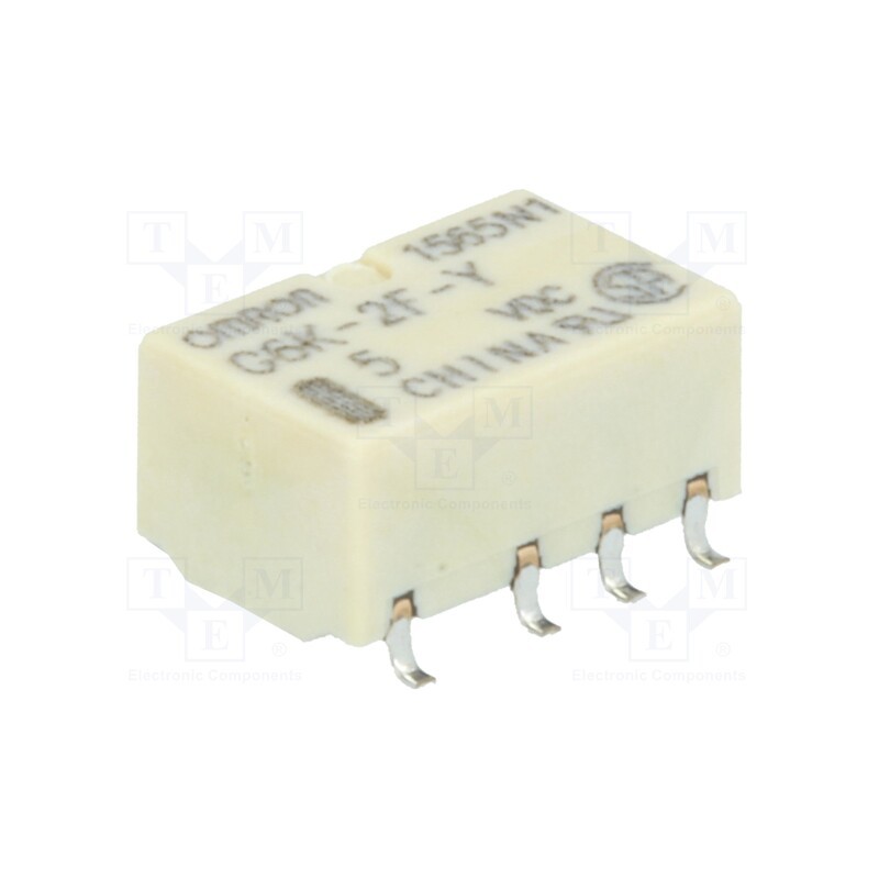 1 pcs x OMRON OCB - G6K-2F-Y 5VDC - Relay: electromagnetic, DPDT, Ucoil: 5VDC, Icontacts max: 1A, SMD