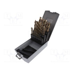 1 set x BAHCO - 4511-SET-25 - Drill set, for metal, high speed steel stal szybkotnąca HSS