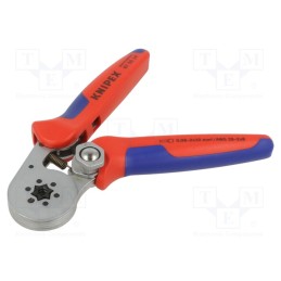 1 pcs x KNIPEX - 97 55 14 - Tool: for crimping, insulated solder sleeves, 0.08÷10mm2