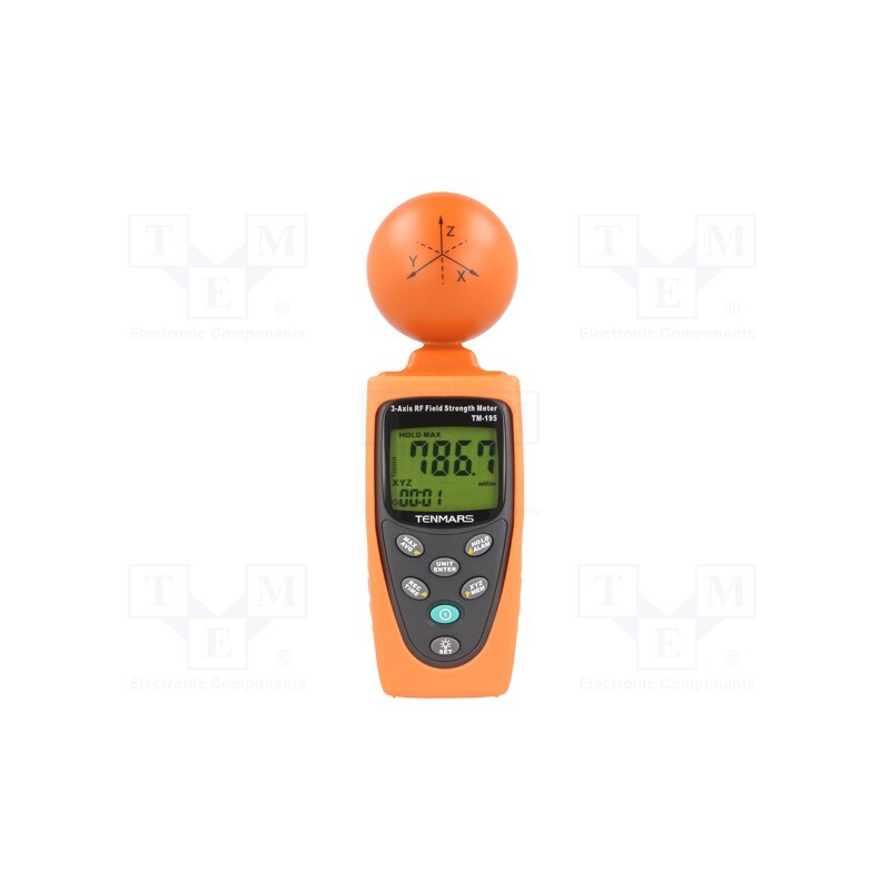 1 pcs x TENMARS - TM-195 - Meter: electric field strength, Display: LCD, 60x60x195mm
