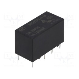 1 pcs x HONGFA RELAY - HFD27/024-M - Relay: electromagnetic, DPDT, Ucoil: 24VDC, 2A, 1A/125VAC, 2A/30VDC