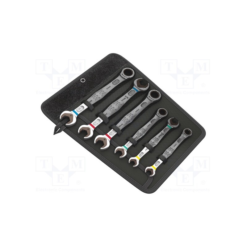 1 set x WERA - 5020022001 - Wrenches set, combination spanner,with ratchet, Joker 6000