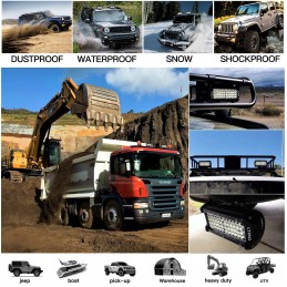 LED work lamp 120w halogen searchlight quad atv