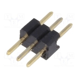 5 pcs x CONNFLY - DS1031-01-1*3P8BV3-1 - Pin header, pin strips, male, PIN: 3, straight, 1.27mm, THT, 1x3