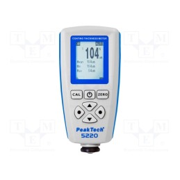 1 pcs x PEAKTECH - P 5220 - Tester: coating thickness, Range: 0,1÷1300um, 54x118x28mm