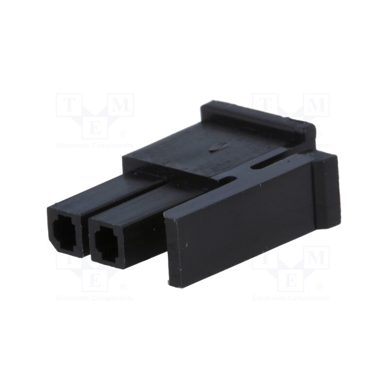 5 pcs x NINIGI - MFW-02 - Plug, wire-board, female, 3mm, PIN: 2, w/o contacts, for cable, 5A