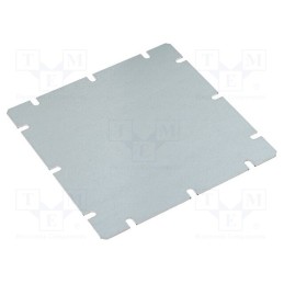 1 pcs x FIBOX - MIV 175 - Mounting plate, steel, W: 148mm, L: 148mm, Thk: 1.5mm, Plating: zinc