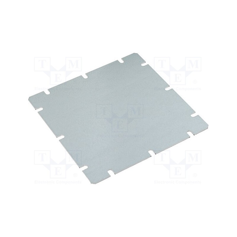 1 pcs x FIBOX - MIV 175 - Mounting plate, steel, W: 148mm, L: 148mm, Thk: 1.5mm, Plating: zinc