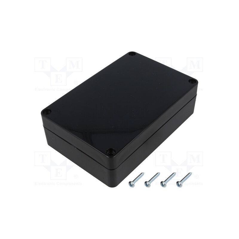 1 pcs x MASZCZYK - KM-177BK - Enclosure: multipurpose, X: 90mm, Y: 135mm, Z: 40mm, ABS, black, IP65