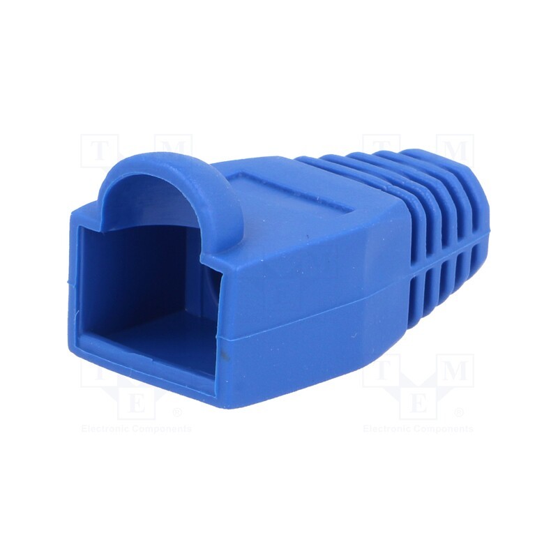 5 pcs x CONNFLY - DS1124-03-PU 8P BLUE - RJ45 plug boot, 6.5mm, blue