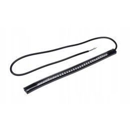 Lamp with LED indicators, flexible strip, a hit