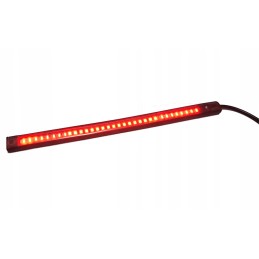 Lamp with LED indicators, flexible strip, a hit