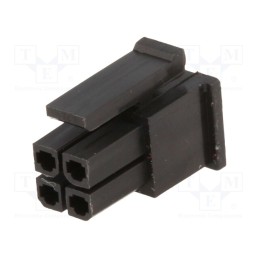 5 pcs x NINIGI - MFW-04 - Plug, wire-board, female, 3mm, PIN: 4, w/o contacts, for cable, 5A