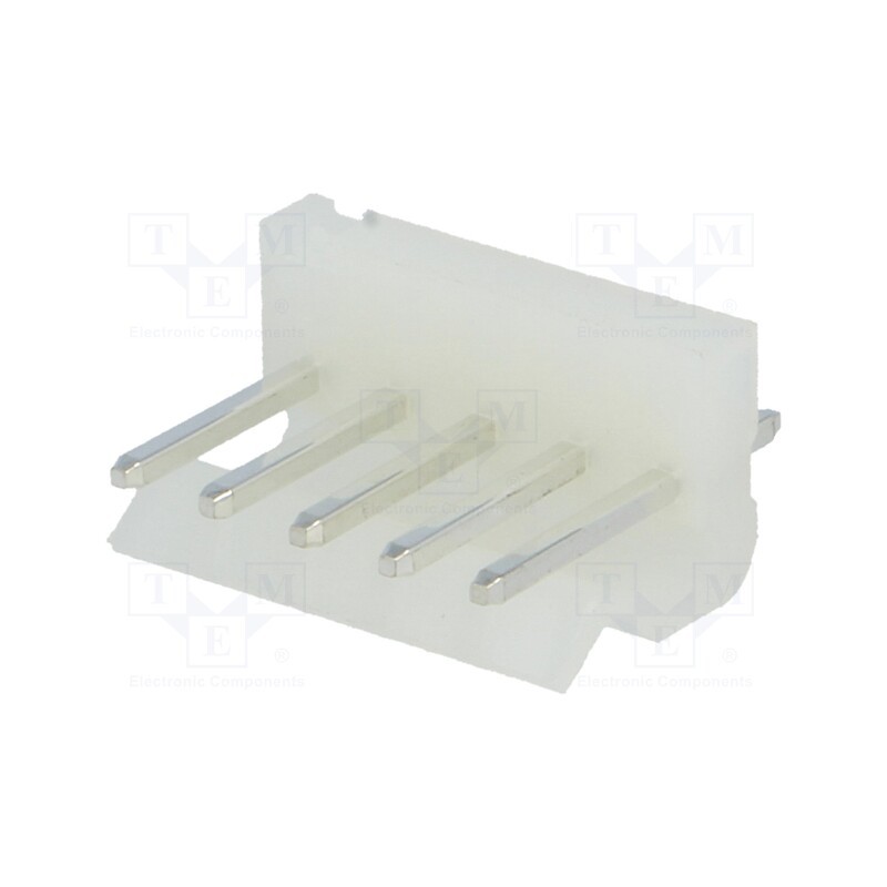 5 pcs x JOINT TECH - A3960WV-05P - Socket, wire-board, male, 3.96mm, PIN: 5, THT, 250V, 7A, tinned, 10mΩ