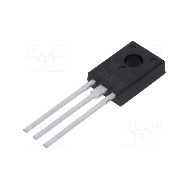 3 pcs x ONSEMI - BD13916STU - Transistor: NPN, bipolar, 80V, 1.5A, 12.5W, TO126ISO