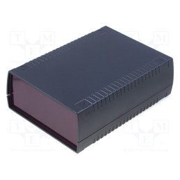 1 pcs x KRADEX - Z112F - Enclosure: with panel, X: 136mm, Y: 185mm, Z: 60mm, ABS, black, IP54