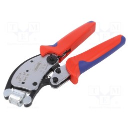 1 pcs x KNIPEX - 97 53 18 - Tool: for crimping, insulated solder sleeves, 0.14÷16mm2