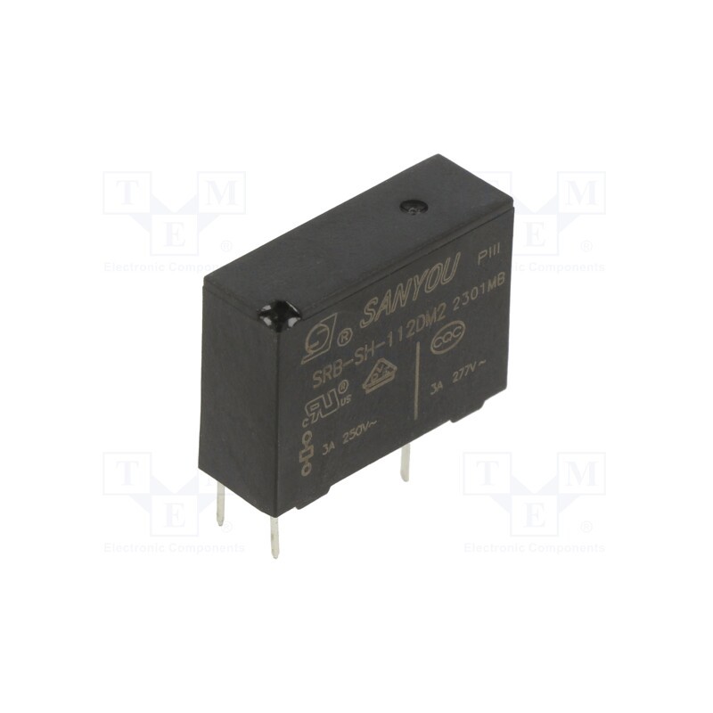 1 pcs x SANYOU - SRB-SH-112DM2 - Relay: electromagnetic, SPST-NO, Icontacts max: 5A, 5A/277VAC