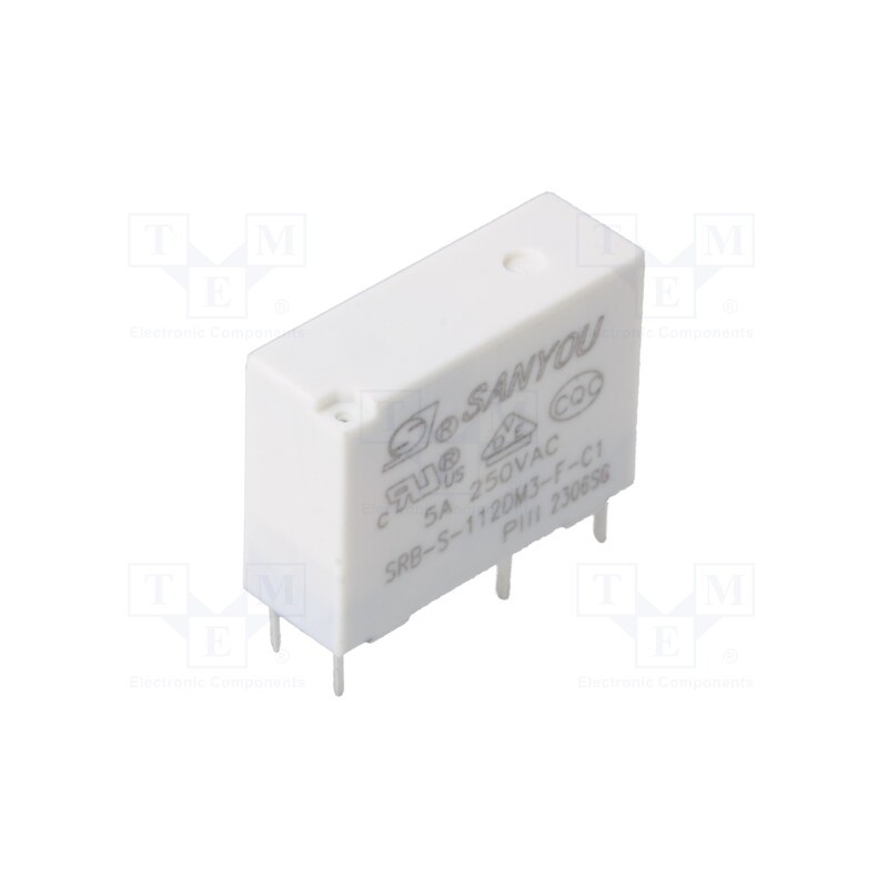 1 pcs x SANYOU - SRB-S-112DM3-C1 - Relay: electromagnetic, SPST-NO, Icontacts max: 5A, 5A/277VAC